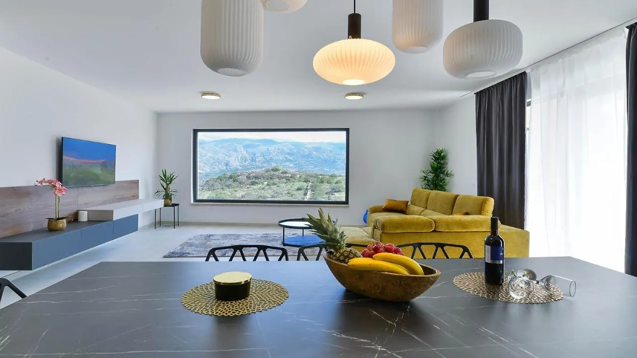 Villa Zariva With Pool And Panoramic Mountain And Vinjerac Croatia